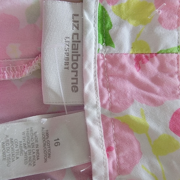 🛍️Floral Pink Women's Pants XL - Picture 5 of 8